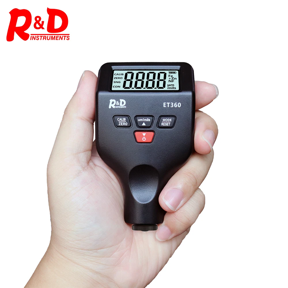 

R&D ET360 Magnetic Thickness Gauge for Cars Mini Tester Measuring Instruments 0-1500um Car Paint Making Automotive Tester