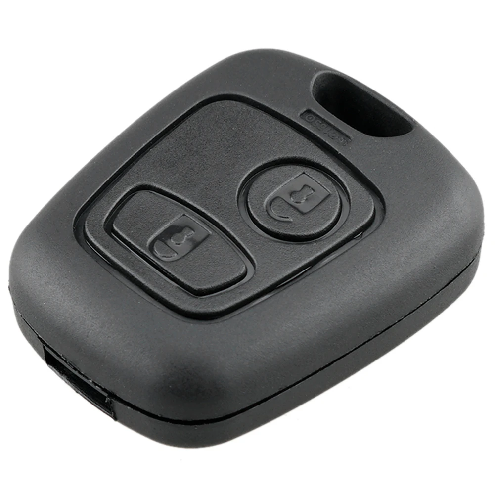 ABS Afstandsbediening Autosleutel Cover Vervangbare Knop Sleutel Shell Case Anti-collision Autosleutel Knop Pad Slijtvast voor Peugeot 206