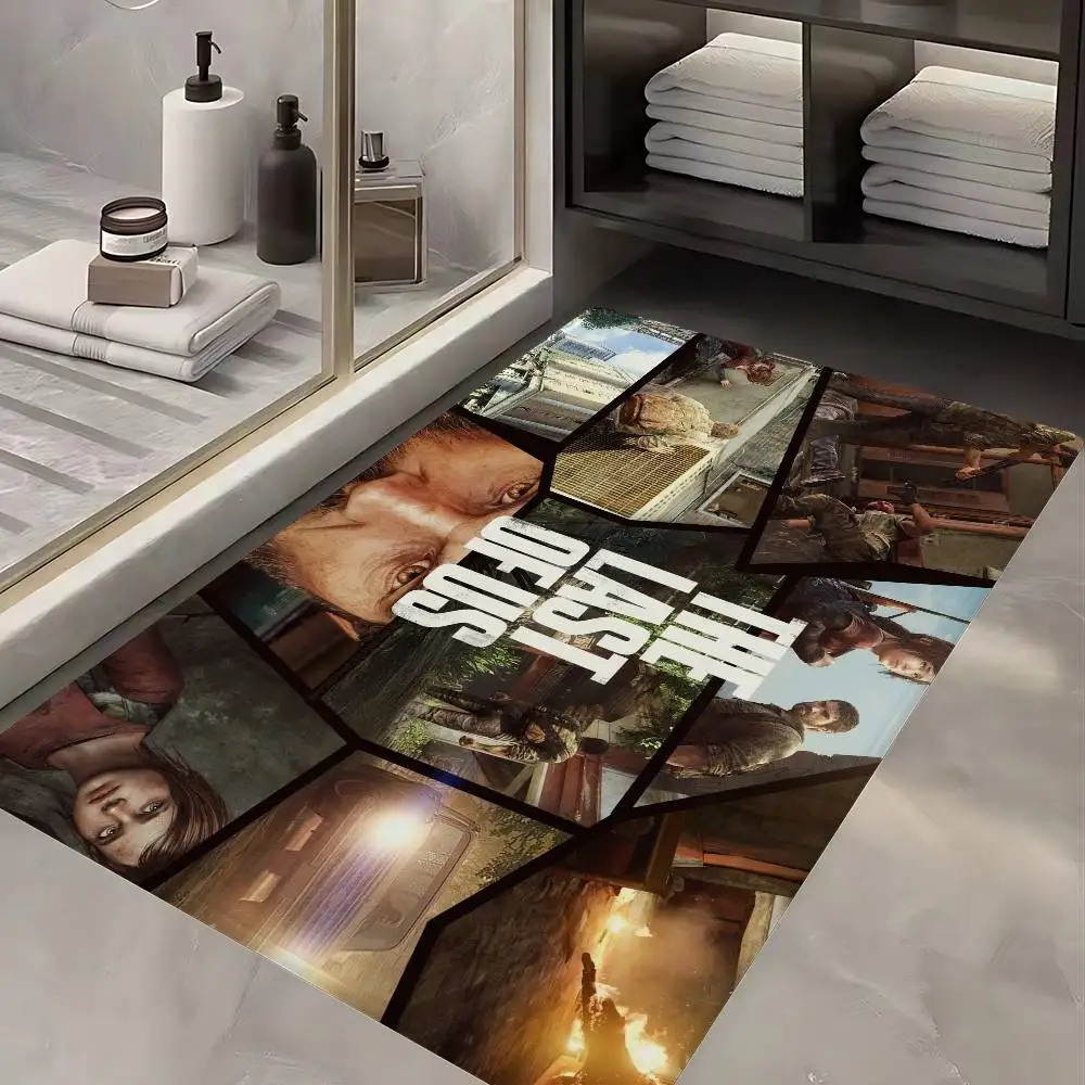 The Last Of Us Horror Game Floor Mat Rectangle Anti-slip Home Soft Badmat Front Door Indoor Outdoor Mat Hotel Decor Mat