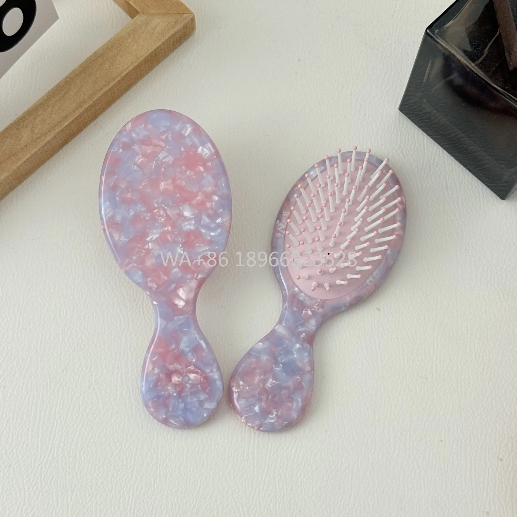 Сладкая уксусная кислота на воздушной подушке, нежные волосы не повреждают волосы, корейская горячая распродажа, милая овальная антистатическая расческа для волос, маленькая портативная с