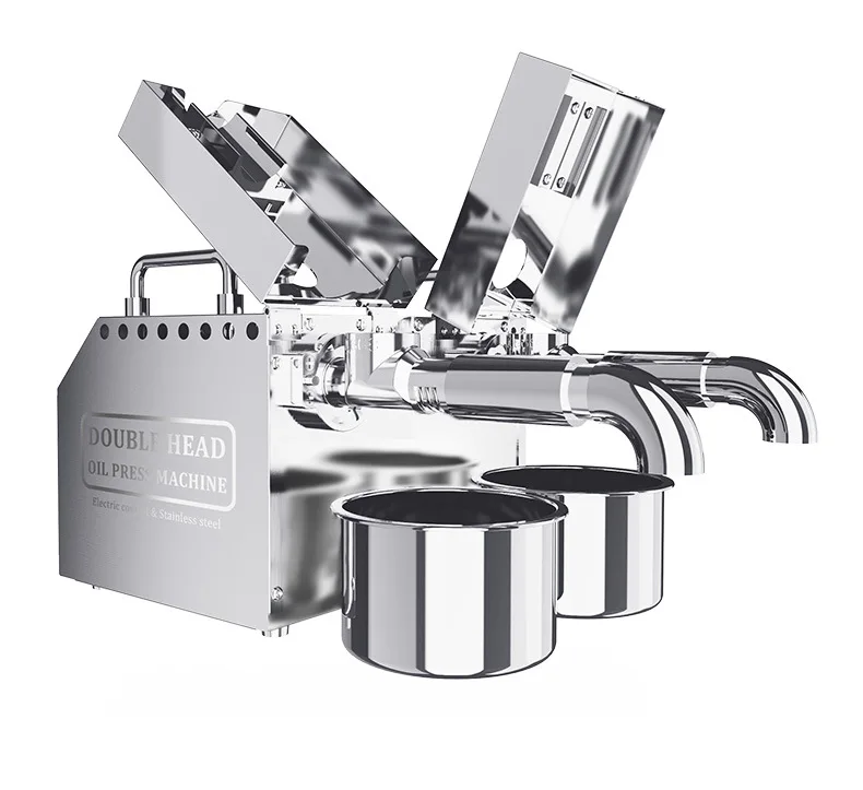 2026 Automatic Electric Sunflower Seeds Peanut Sesame Groundnut Mini Household Stainless Steel Oil Pressing Press Machine
