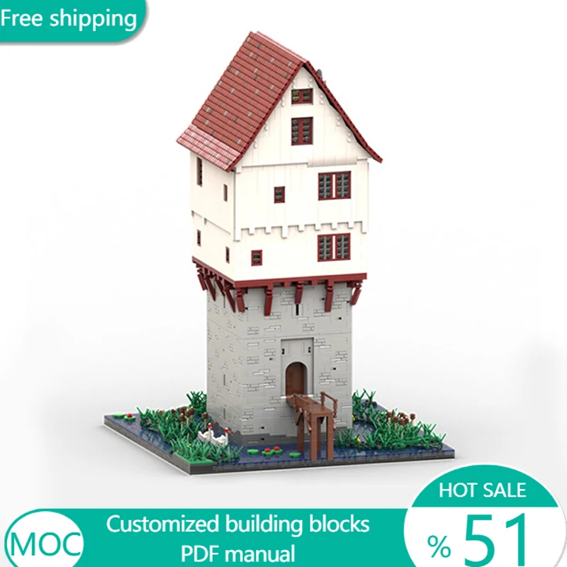 10737 PCS Urban Tower Housr MOC Customize Modular Building Block Simple Creative Design Design Technology DIY Festival Toy Gift