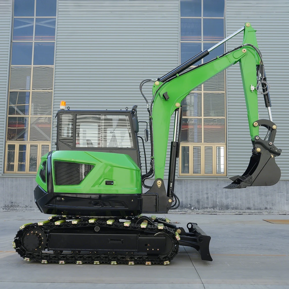 Kostenloser Versand: Mini-Bagger, Hydraulischer Raupenbagger für Landwirtschaft, Kompakter Diesel-Minibagger für Alle Geländearten, Preis Anpassbar – Detail 4