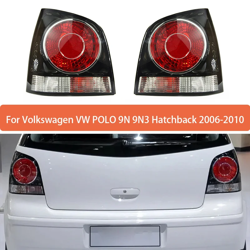 1Pc Rear Light Housing For VW POLO 9N 9N3 Hatchback 2005-2009 Tail Brake Turn Signal Fog Lamp Cover 6Q6945095AB 6Q6945096AB