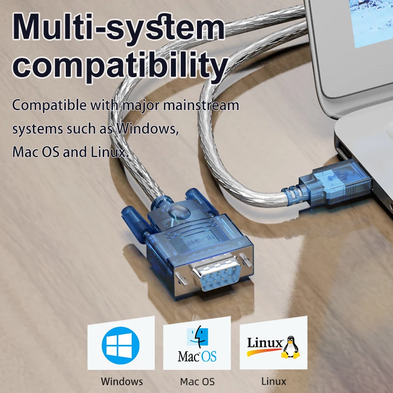 USB to RS232 Cable DB9 COM Port Serial PDA 9 Pin DB9 Converter Adapter For Computer PLC