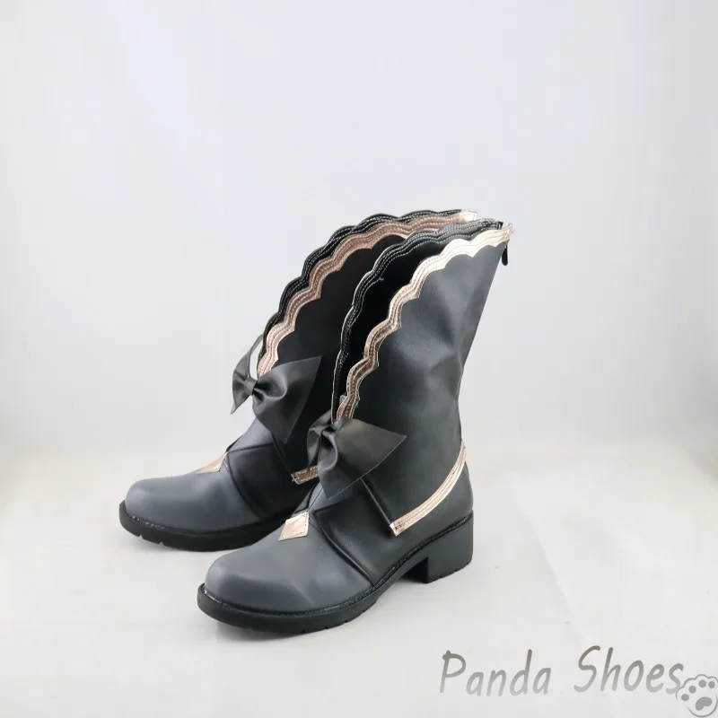 Arcaea Tairitsu Cosplay Shoes Anime Game Cos Black Long Boots Comic Cosplay Costume Prop Shoes for Con Halloween Party