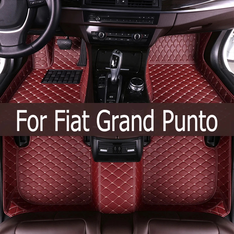 Car Floor Mats For Fiat Grand Punto Project 199 2005~2009 3door Tapetes Para Carro Alfombrillas Coche Car Mats Car Accessories