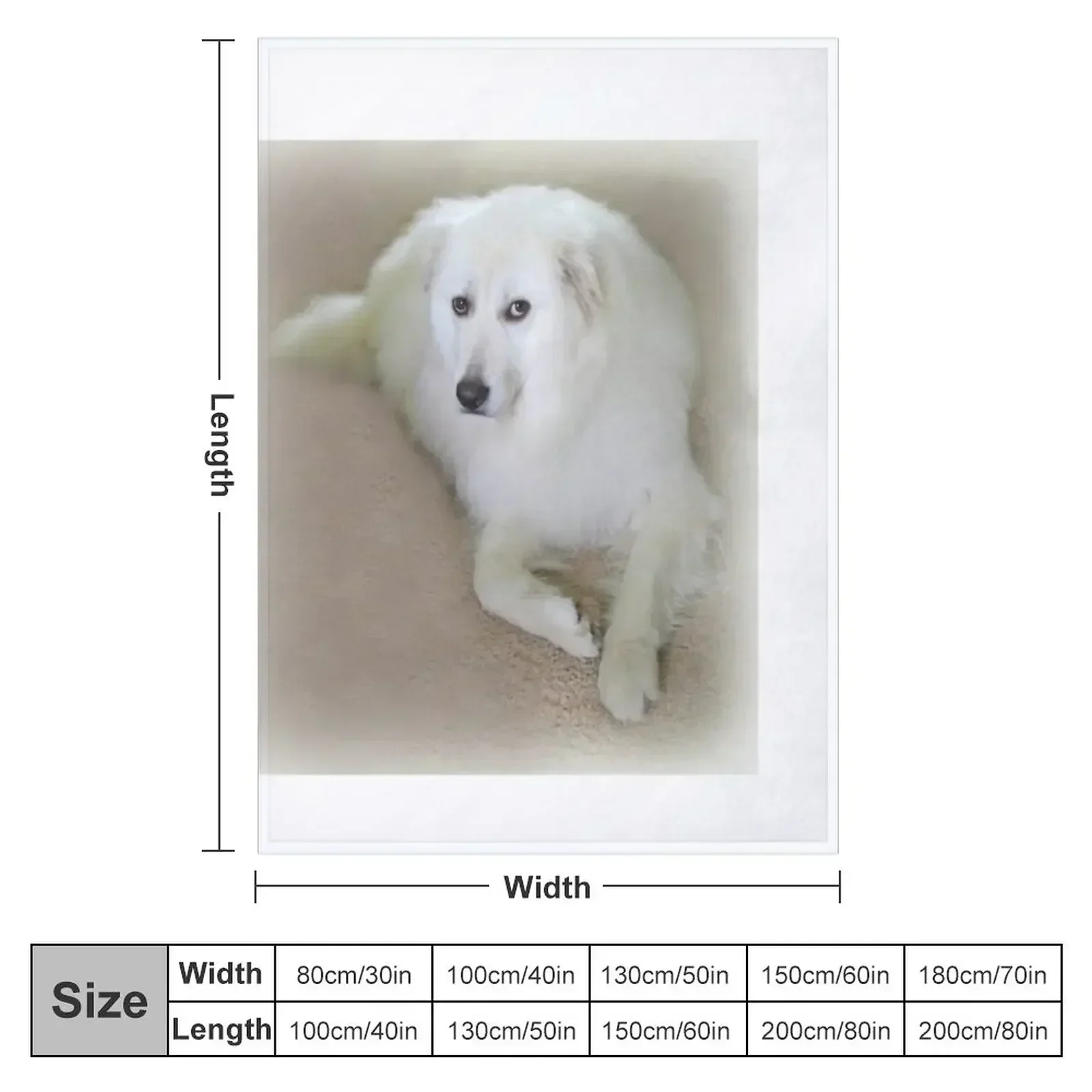 New Miley My 3 year old Rescue Maremma Sheepdog Throw Blanket Sleeping Bag blankets ands Bed covers Shaggy Blankets