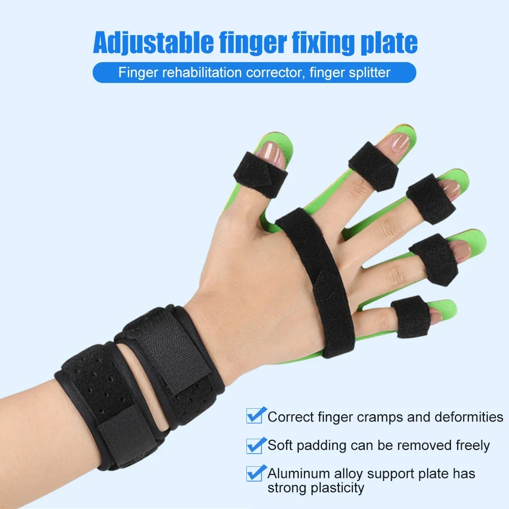 Child Finger Splint Fingerboard Finger Separator Orthotics Points Hand Wrist Training Device Brace Support Flex Spasm Extension