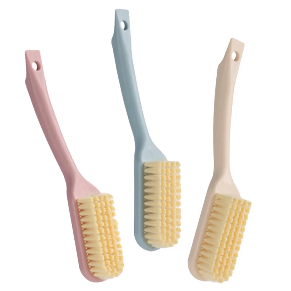 

3Pcs Handheld Shoe Cleaning Brush Soft Bristle Scrubber for Laundry Stain Removal Ergonomic Design Fashionable Color