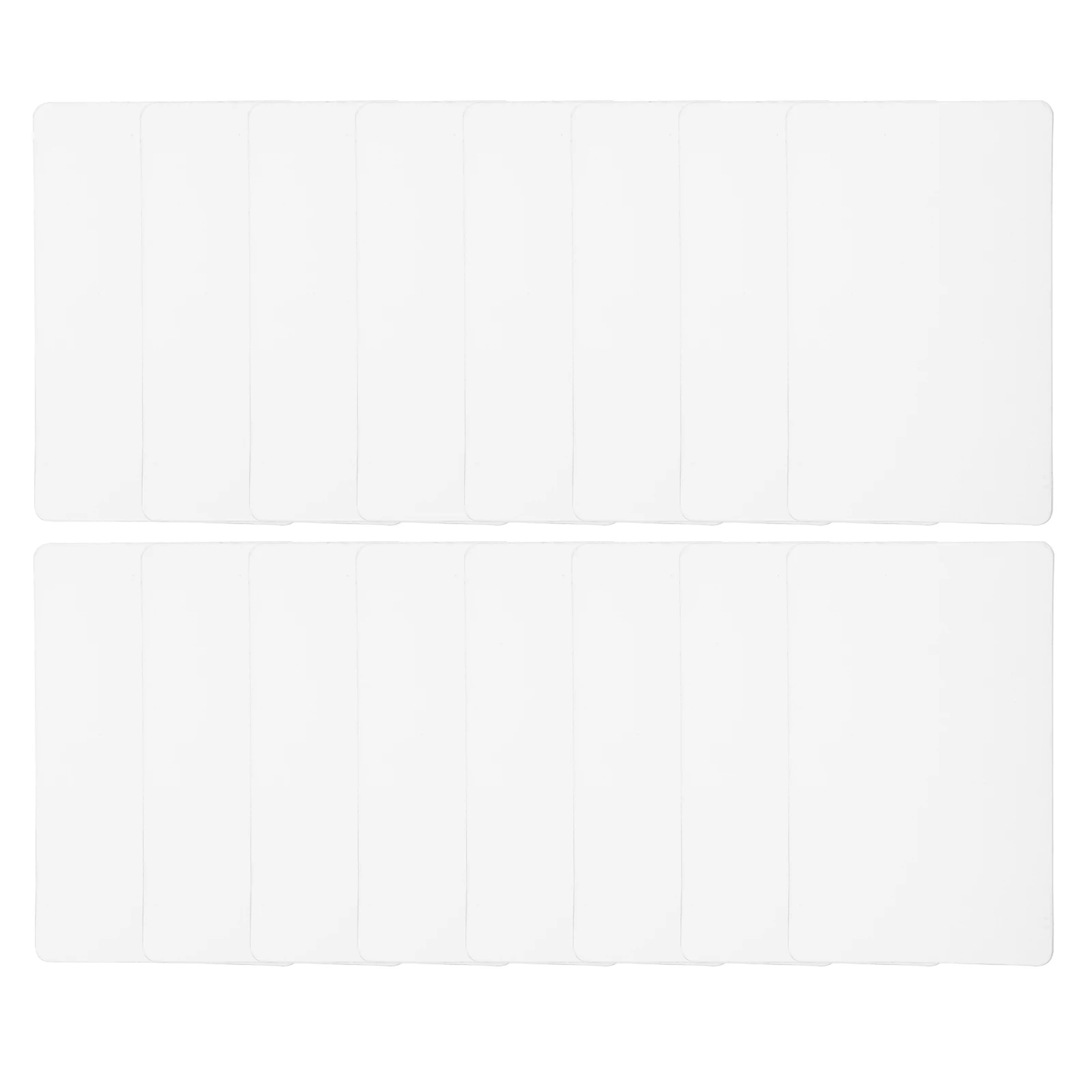 

100 Pcs PVC Business Cards Blank White 86x54mm Tags Drawing Craft Hand-painted Labels Pendant Diy Ornament Plastic