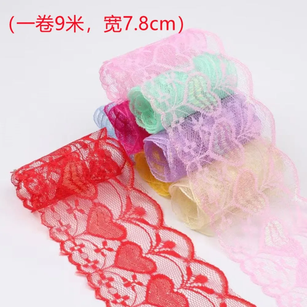 New Hollowed Out Ribbon Rainbow Gold Wire Lace Curtain Bedding Lace 9 Meters Long 7.8cm Wide DIY Apparel Sewing Supplies