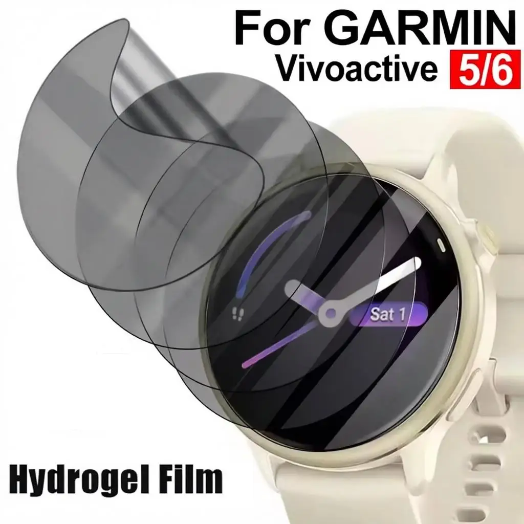1-5Pcs Privacy Hydrogel Film For Garmin Vivoactive 6/5/4/4s Venu 3/3s/2/2s Smart Watch Venu2 Plus Screen Protector Cover