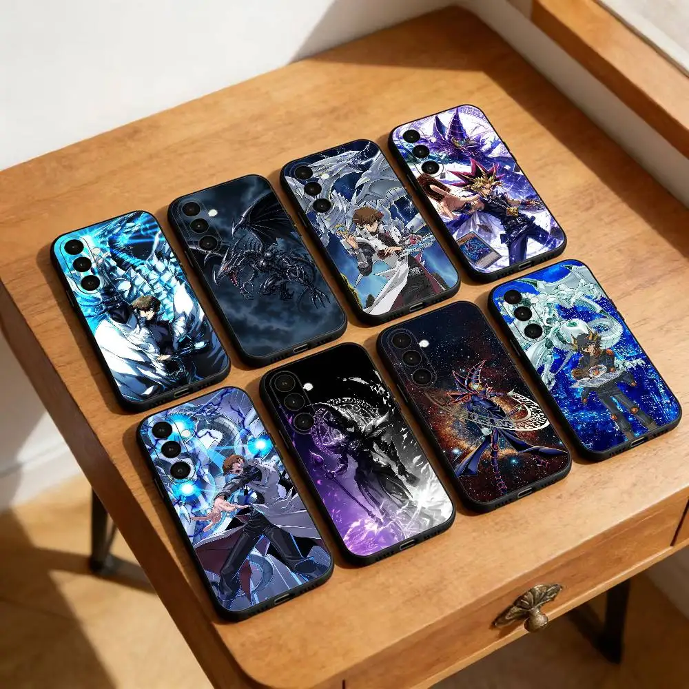 Dark Magician Blue Eyes White Dragon YUGIOH Phone Case For Samsung Galaxy A13,21s,22,31,32,52,53,71,72,73,Soft Black Cover