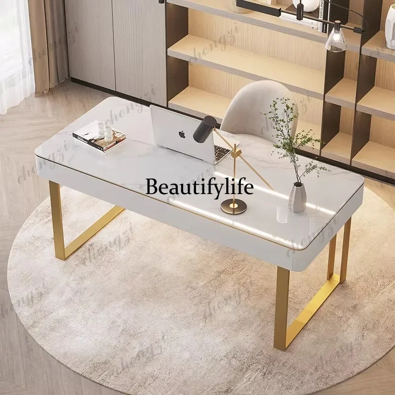 Beautiful  Designer Luxury Modern Office Desks Storage Drawers Chair Writing Studying Computer Desks Standing Laptop Escritorio