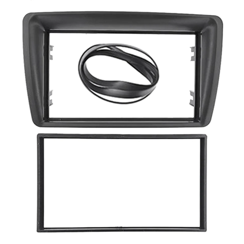 Double Din Fascias For FIAT Panda 2003-2012 Radio CD DVD Stereo Panel Dash Mount Trim Kits Frame Plate Bezel