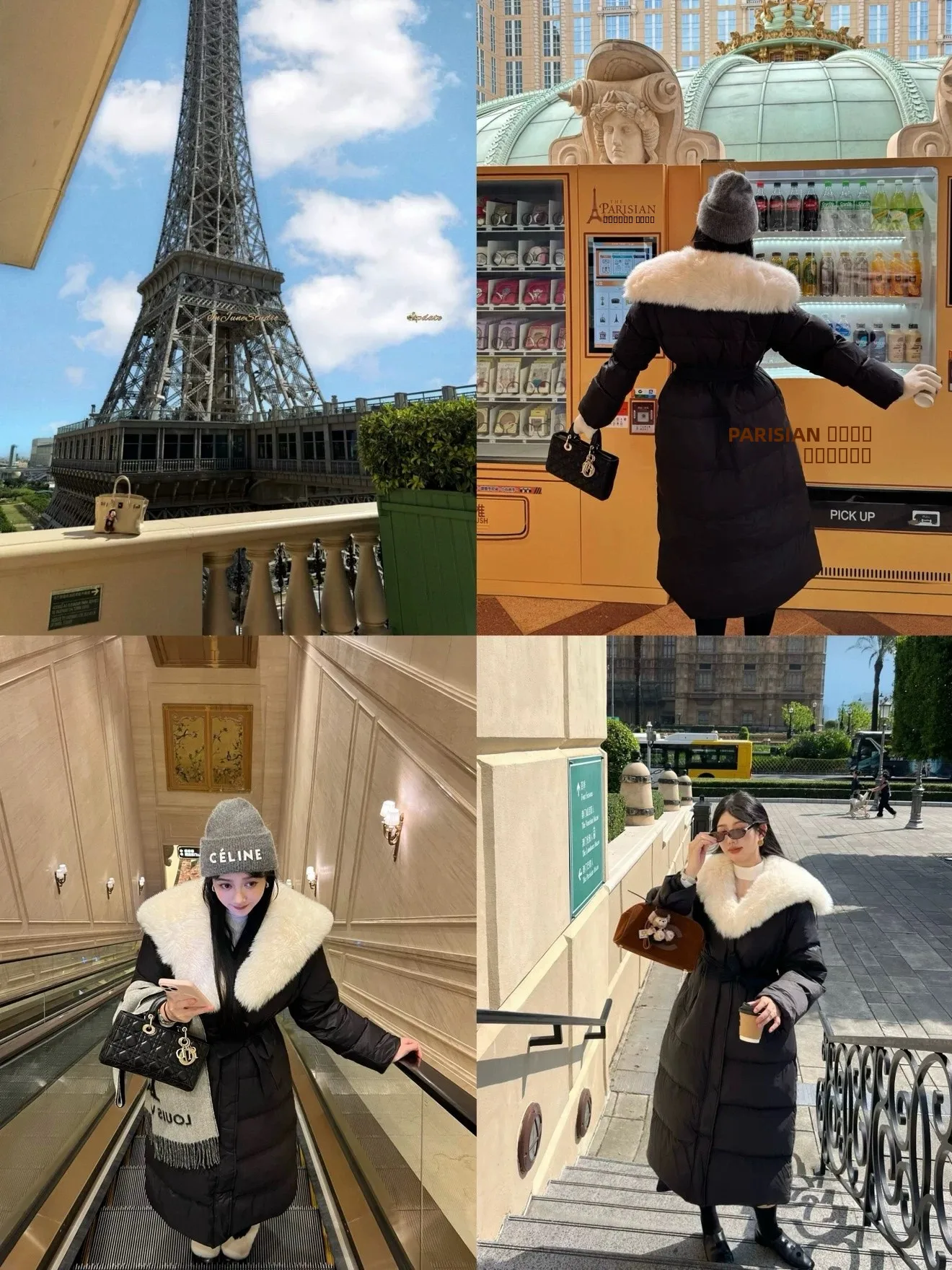 

Injunestudio Ретро-пуховик с длинным рукавом для женщин, модная коллекция, с большим воротником, зимнее теплое пальто, белый, с наполнителем из перьев