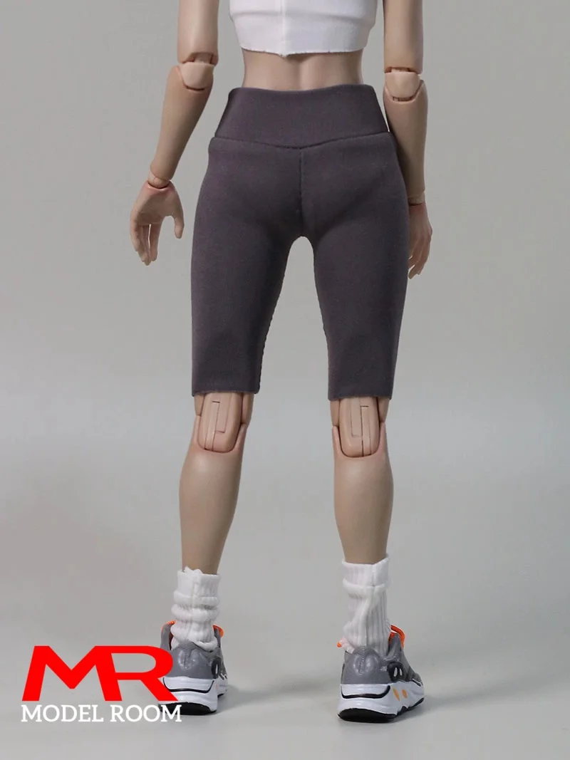 1/6 Damskie elastyczne spodnie sportowe do jogi, szorty rowerowe, model odzieży pasujący na lalkę 12 cali TBL S52 AT202 VCD01, figurka żołnierza