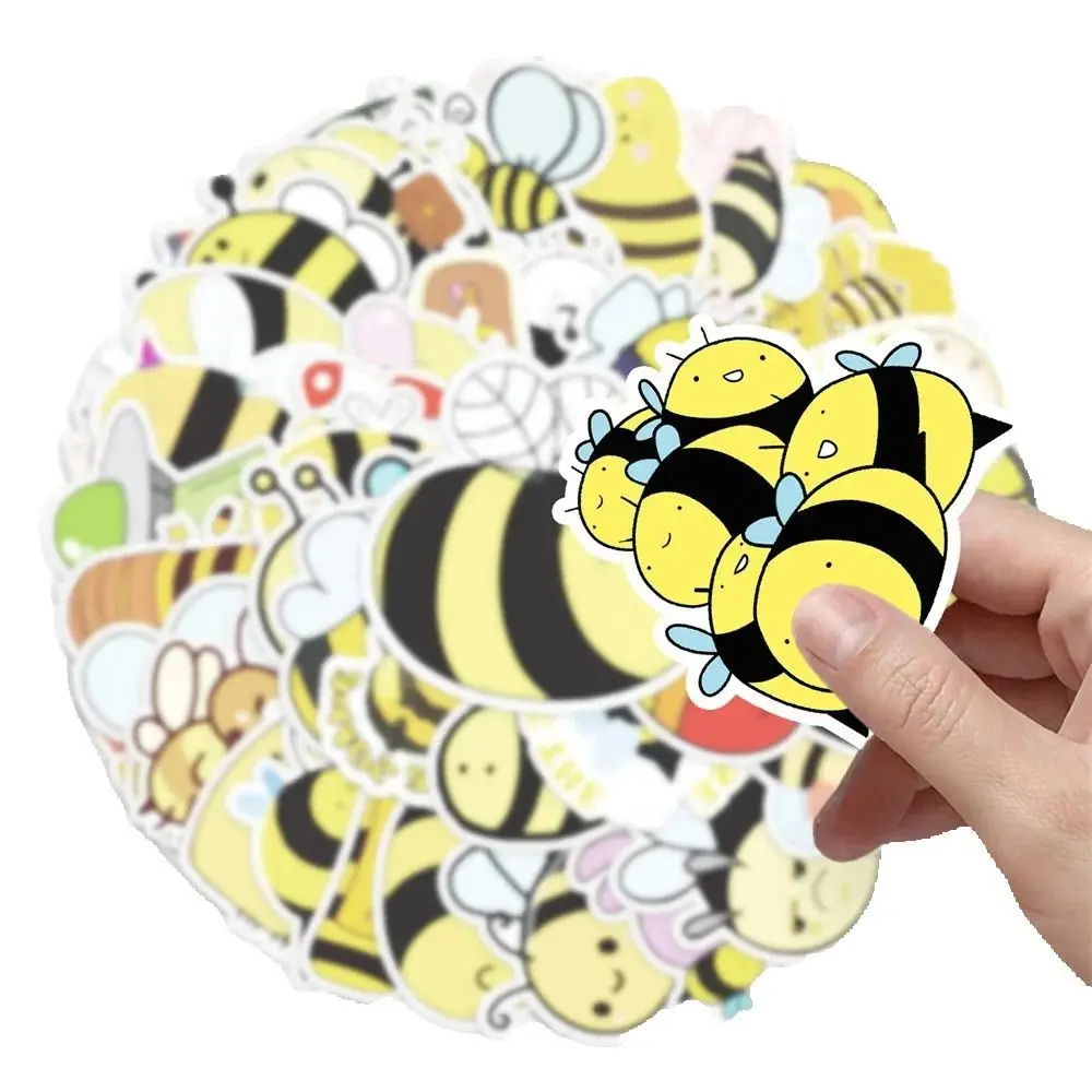 50PCS Animation Animal Bee Doodle Cartoon Sticker Mobile Phone DIY Cute Sticker