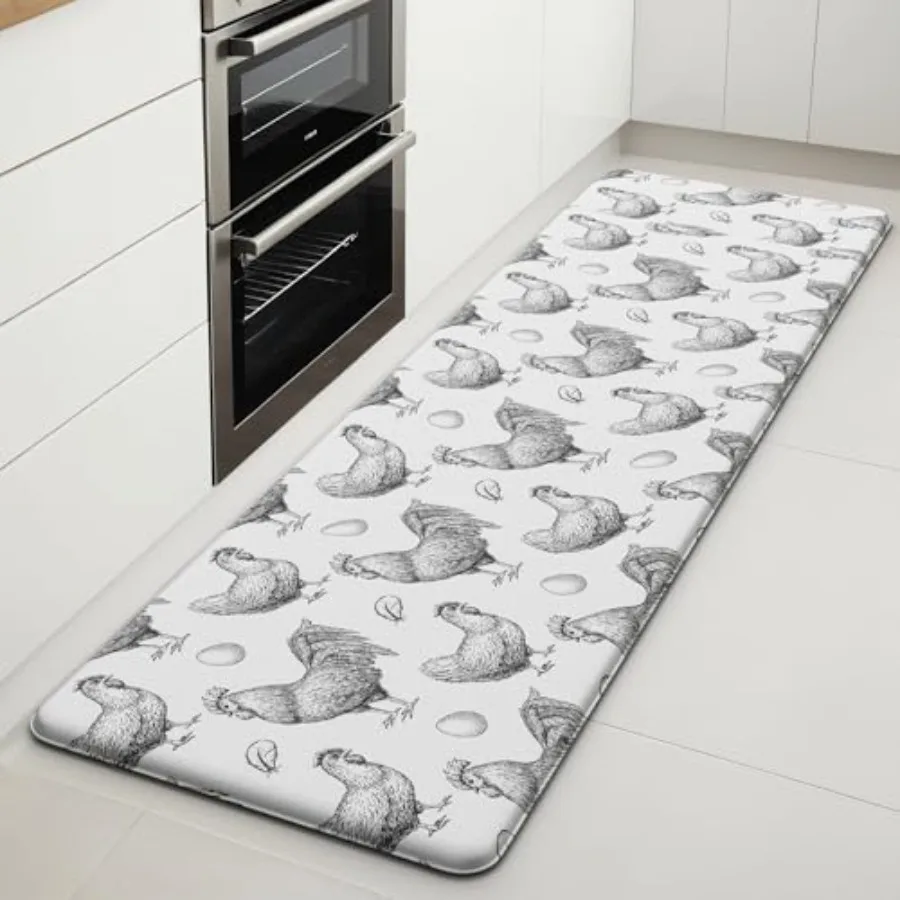 

Farmhouse Kitchen Mat Rugs for Kitchen Floor Anti Fatigue Mat for Standing Desk Office Kitchen Floor Mats Non Slip Waterproof f