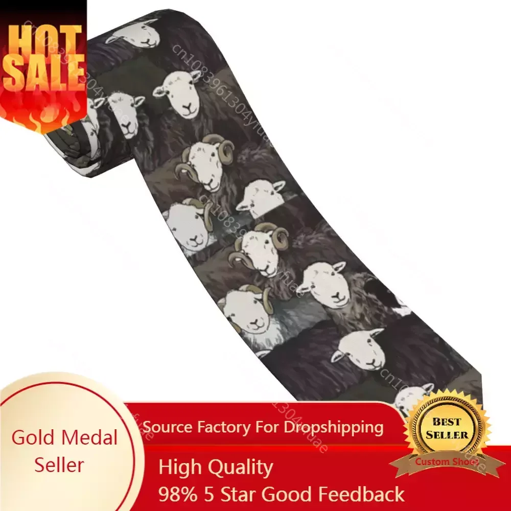 

Border Collie Sheep Dog Neckties Unisex Fashion Polyester 8 cm Narrow Neck Ties for Mens Accessories Business