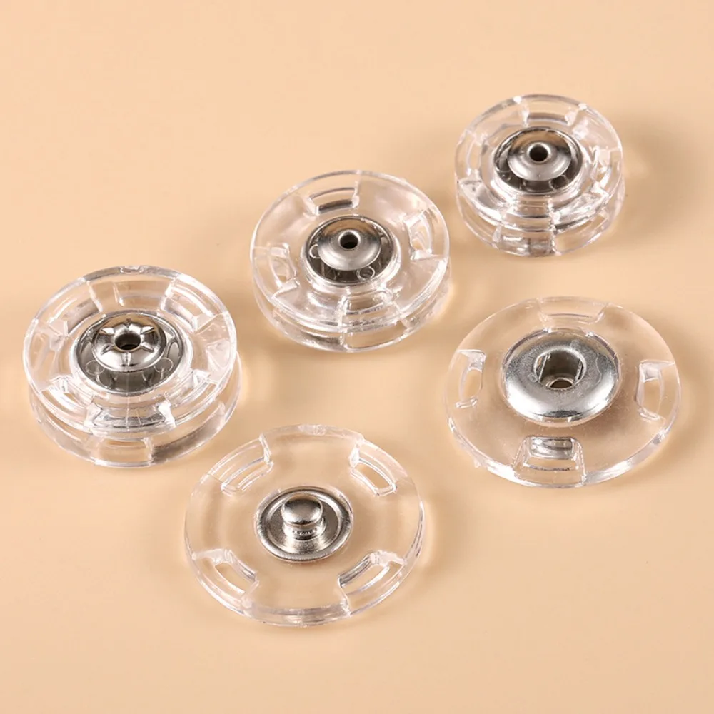 Clou à Pression Rond Invisible en Acrylique, Accessoires de Couture, DIY, 10 Pièces