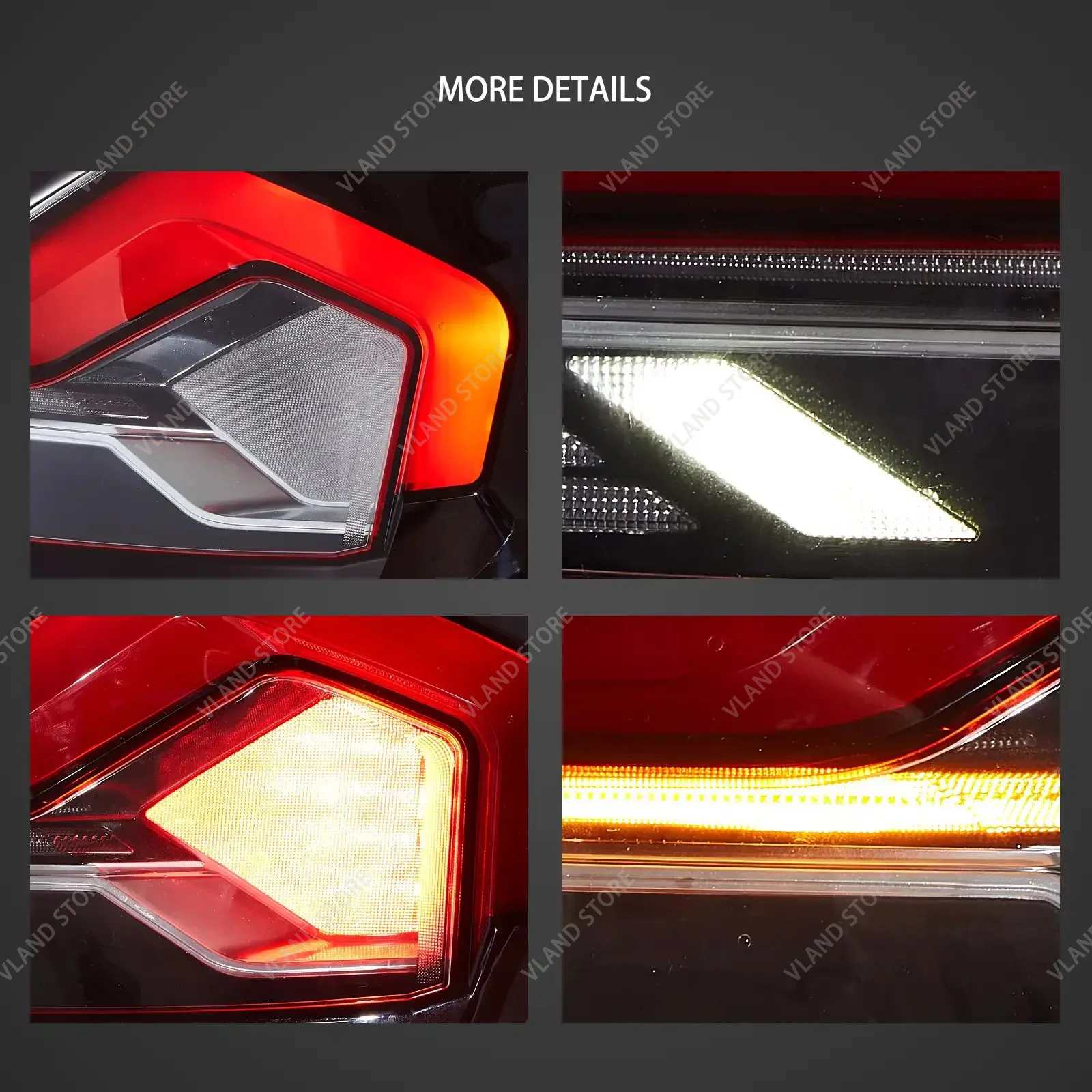 Vland 2014‑2021 BMW 2 Series F22 F23 M2 F87 E-mark Approved LED Tail Lights Set With Start-up Animation