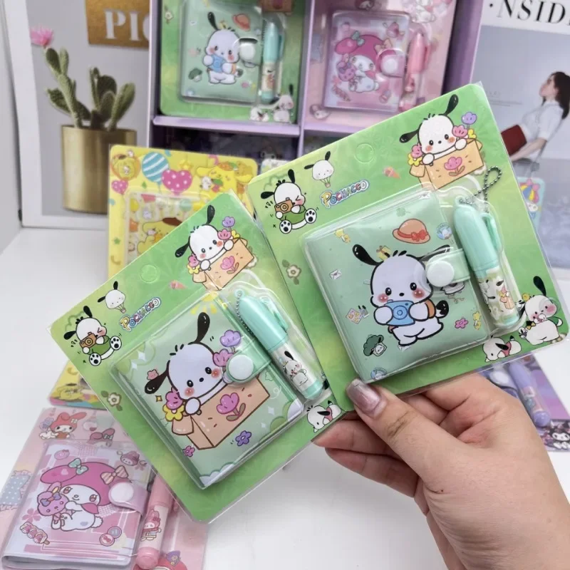 น่ารัก Sanrio Kuromi โน้ตบุ๊คอะนิเมะการ์ตูน Cinnamoroll My Melody Kawaii เด็กเครื่องเขียนโรงเรียนนักเรียนวันหยุดของขวัญ