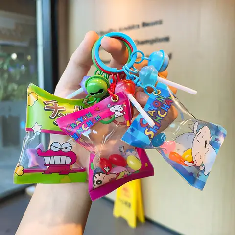 그물 빨간 크레용 작은 새 만화 풍선 가방 열쇠 고리 커플 자동차 가방 열쇠 고리 절묘한 펜던트 선물