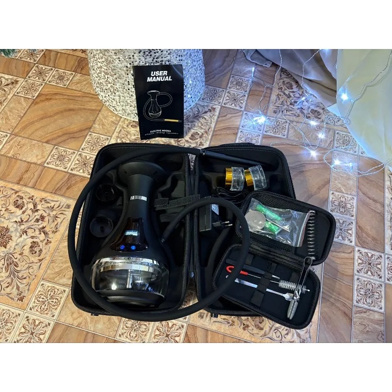 

Новый электронный кальян с LED-экраном, высококачественный интеллектуальный вейп-аппарат, большой объем дыма, для совместного использования