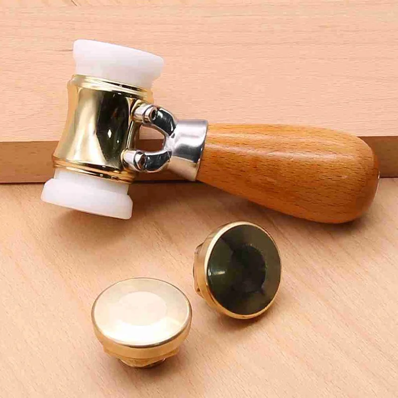 

Mini Nail Hammer Woodworking Hammer Copper Dual-Use Hammer Household All-in-One Hammer Wood Handle KM18