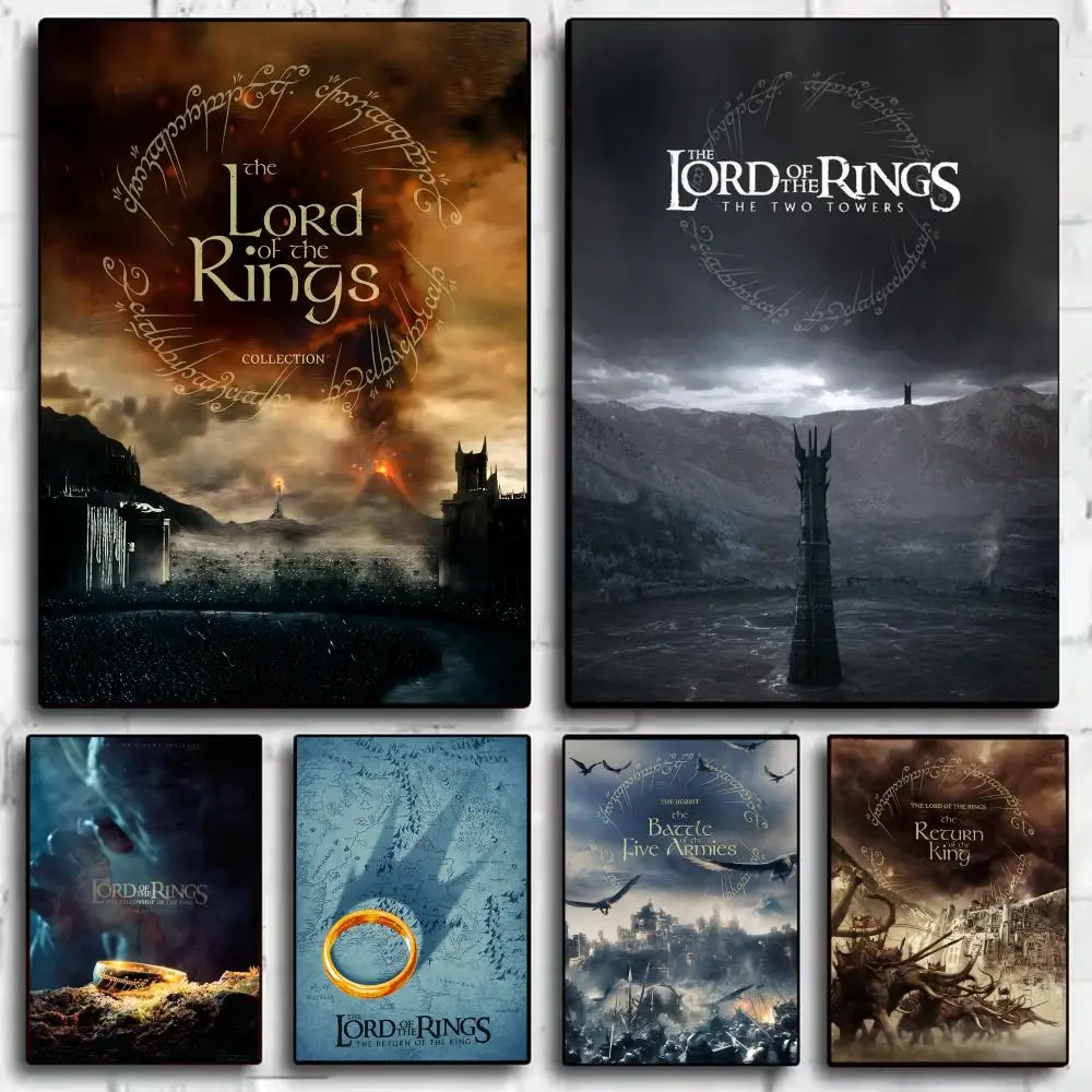 Póster de El Señor de los Anillos, Adhesivo Perfecto para Decoración de Pared en Oficina, Hogar o Cine, Regalo Original