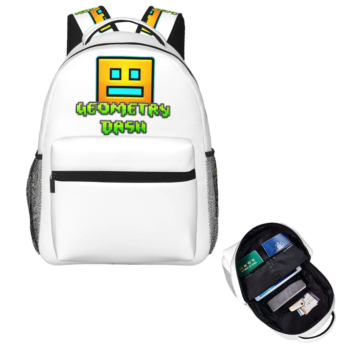 

Video Game Geometry Dash Backpack Hot Sale Daypack Large Capacity Children BookBag School Bag Shoulder Bags for Men Women