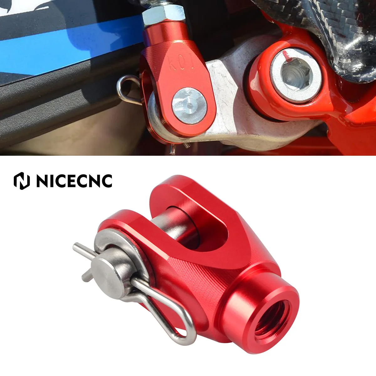 NICECNC For Beta RR 300 RR 250 2013-2024 Xtrainer 300 2015-2024 RR 350 RR 390 RR 400 RR 430 RR 450 RR 498 500 Rear Brake Clevis