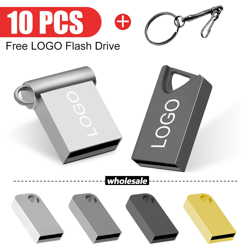 

10pcs Flash Drive Thumb Pendrive 128GB Flash Memory Stick 32Gb 64GB USB Storage Key Devices Stick Free Shipp U Disk