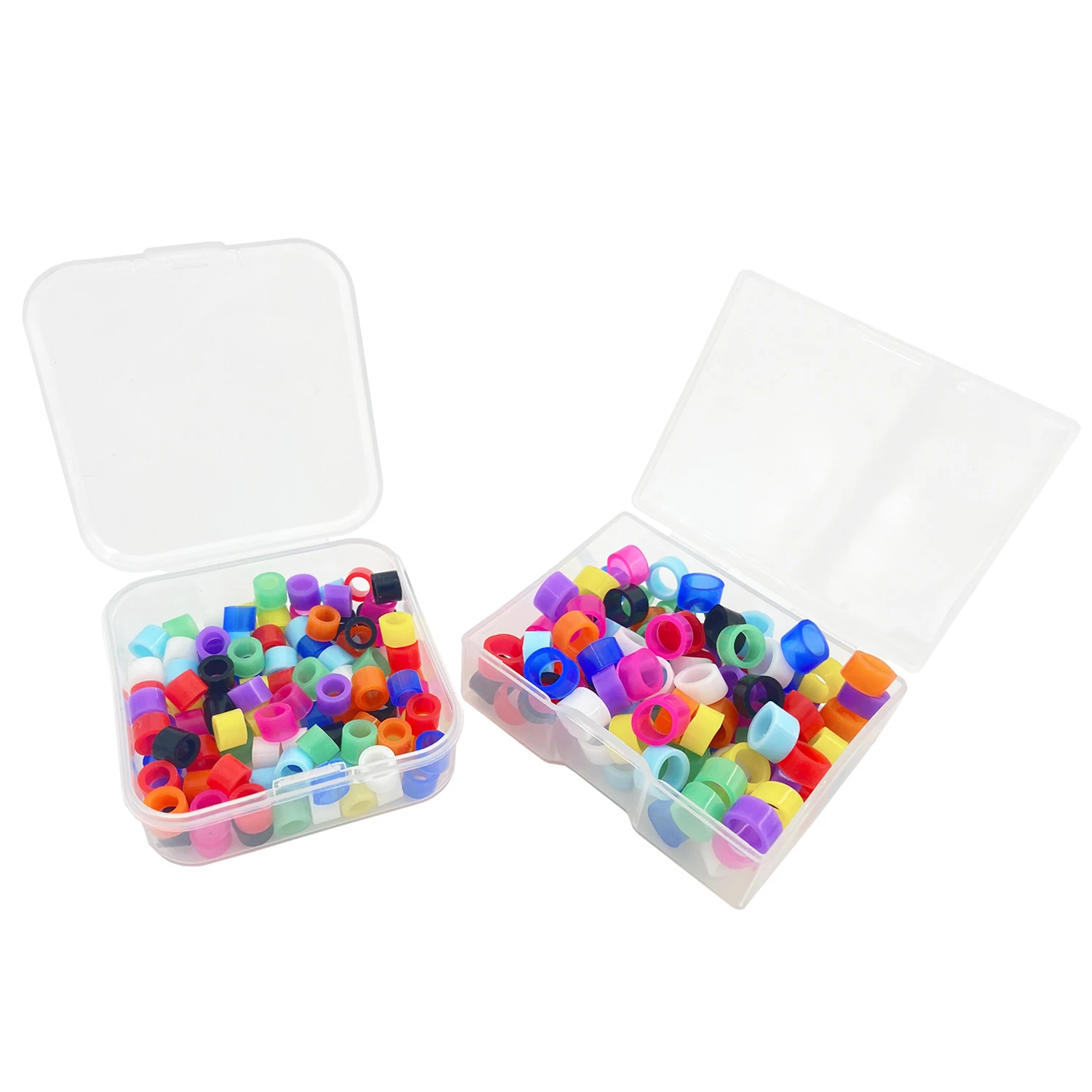 100Pcs/Box Dental Color Code Ring Silicone Identification Circle Orthodontic Instrument Dentistry Material Autoclavable