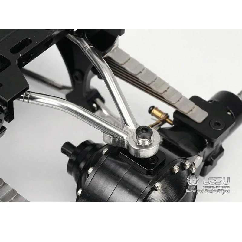 LESU 1/14 Truck rear suspension assembly 9MM raised X-8015 For Tamiya draghead mud head all metal fittings Upgrade DIY Parts