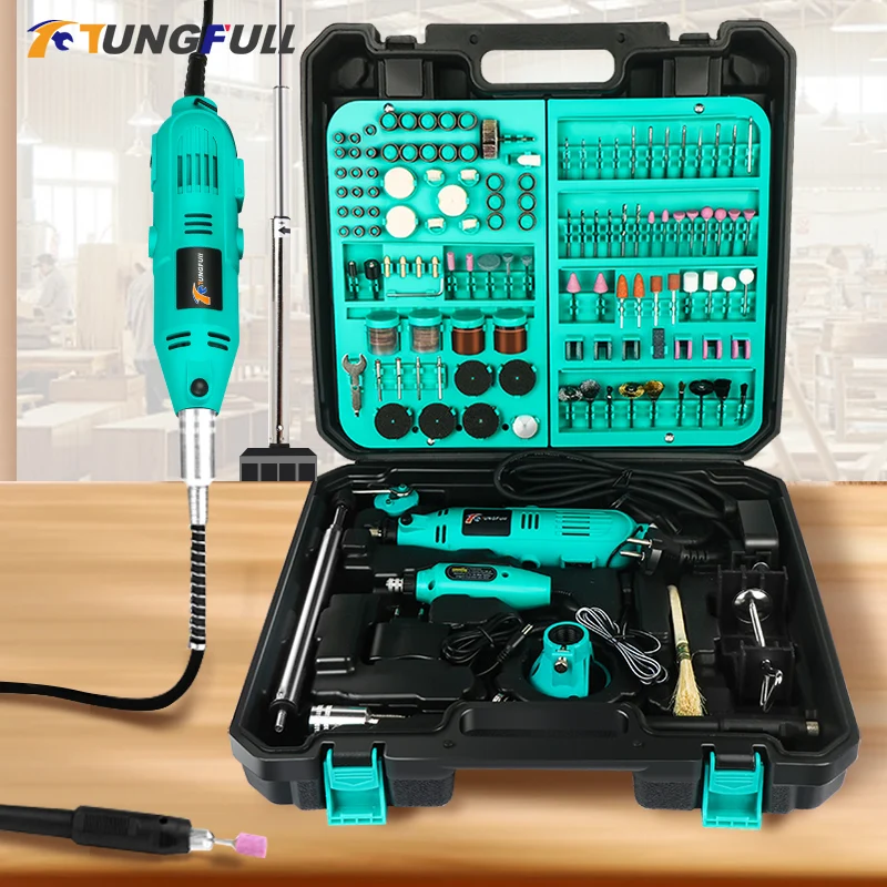 Mini Rotary Tool Drill Mini Grinder Hand Drill Polishing Machine mini drill box With Dremel Accessories Mini Dremel Drill