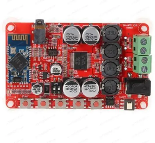 Placa Amplificadora Bluetooth TDA7492P, Módulo de Placa Amplificadora Digital CSR4.0 con Recepción de Audio Bluetooth