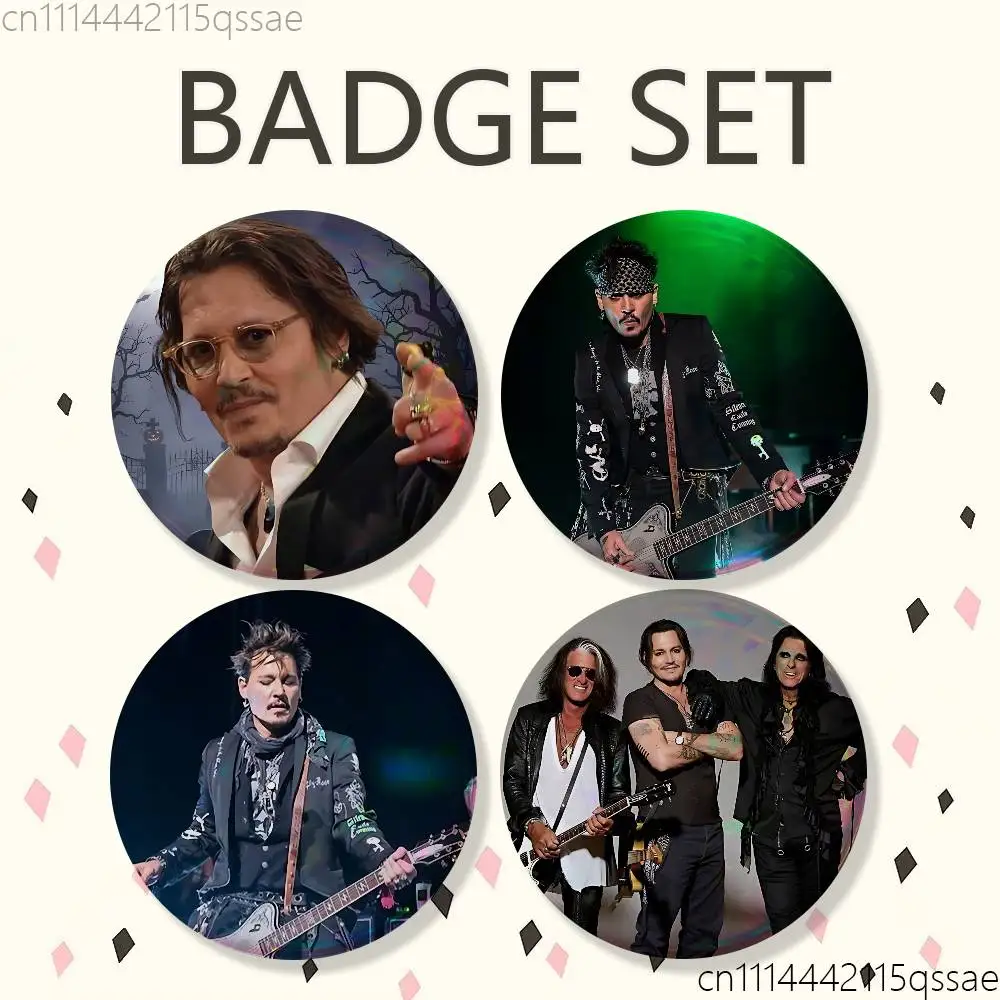 H-Hollywood Rise V-Vampires 25mm 75mm 44mm 58mm 32m Coin Badges Personalized Handmade Round Brooches Pins Accessory