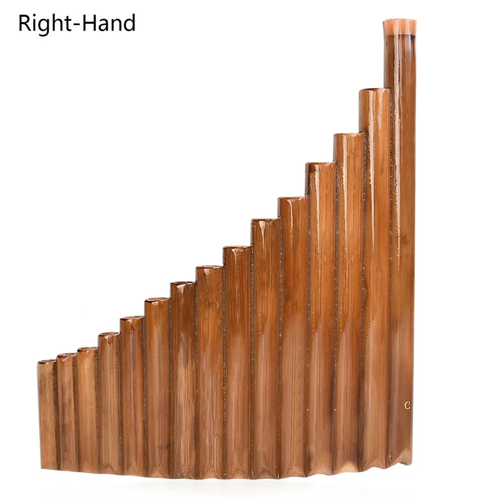 Panpipes Pan Flute G Key 15 Pipe With Cleaning Cloth 205g/7.23oz For Beginners And Students New Practical Useful