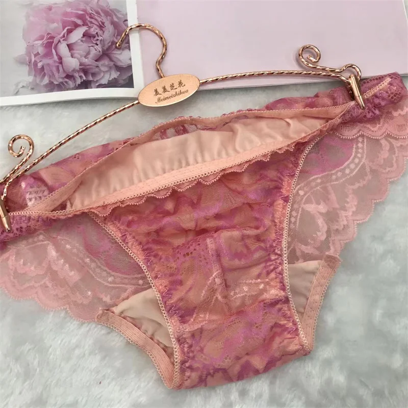 Calzoncillos sexis transparentes de encaje Floral para hombre, lencería Sissy, bragas eróticas, bolsa convexa de cintura baja, Bikini BF, ropa interior