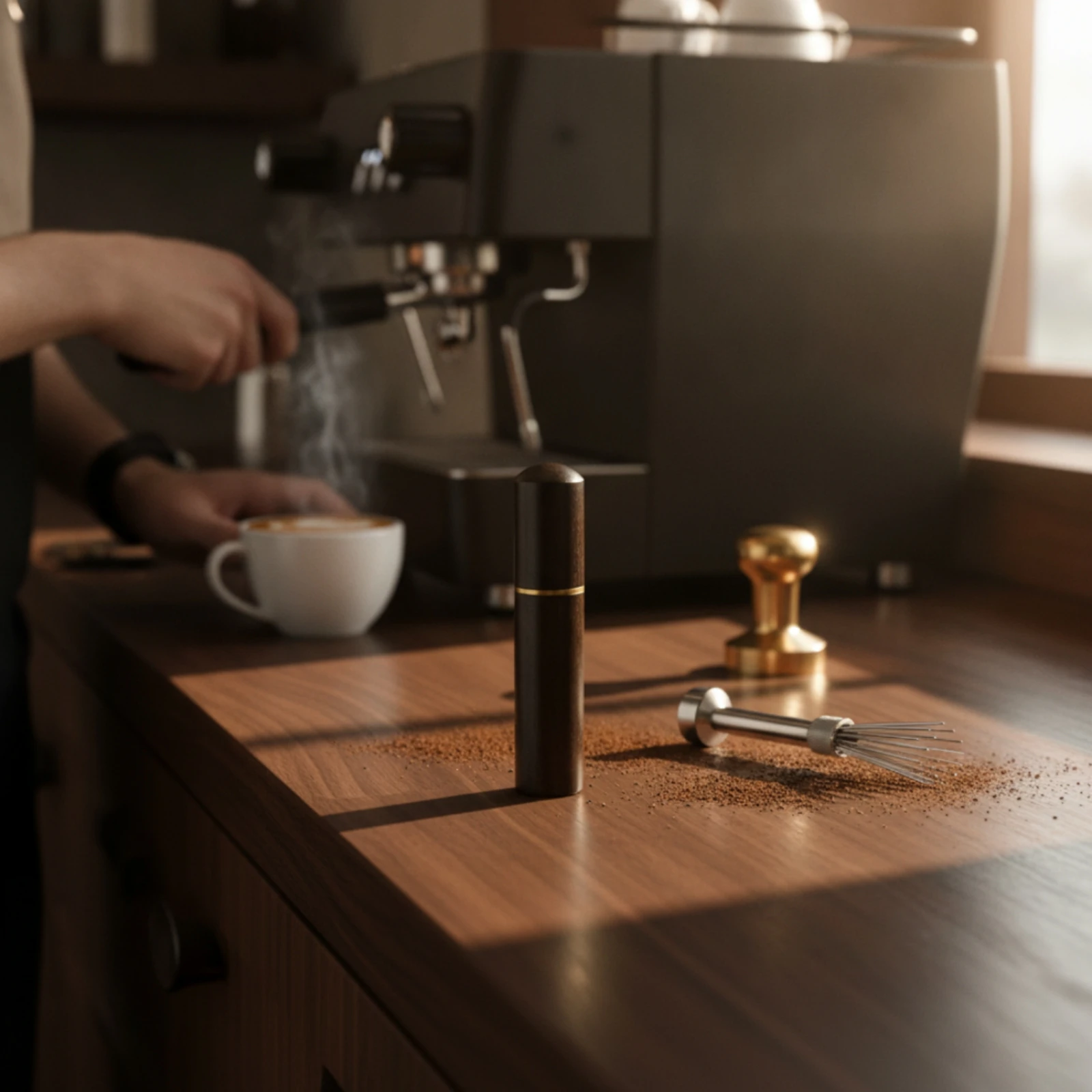 WDT Tool Breaks Up Clumps Coffee Needle Distributor Coffee Grounds Distribution Tool Improves Extraction for Home Kitchen
