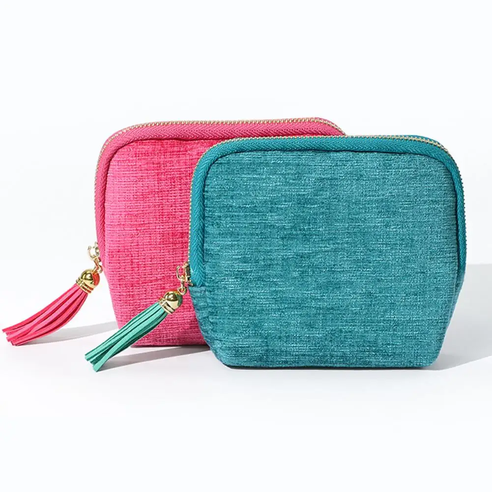 Compact Jewelry Storage Small Travel Jewelry Case with 5 Compartments Portable Mini Velvet Organizer Pouch Foldable for Rings