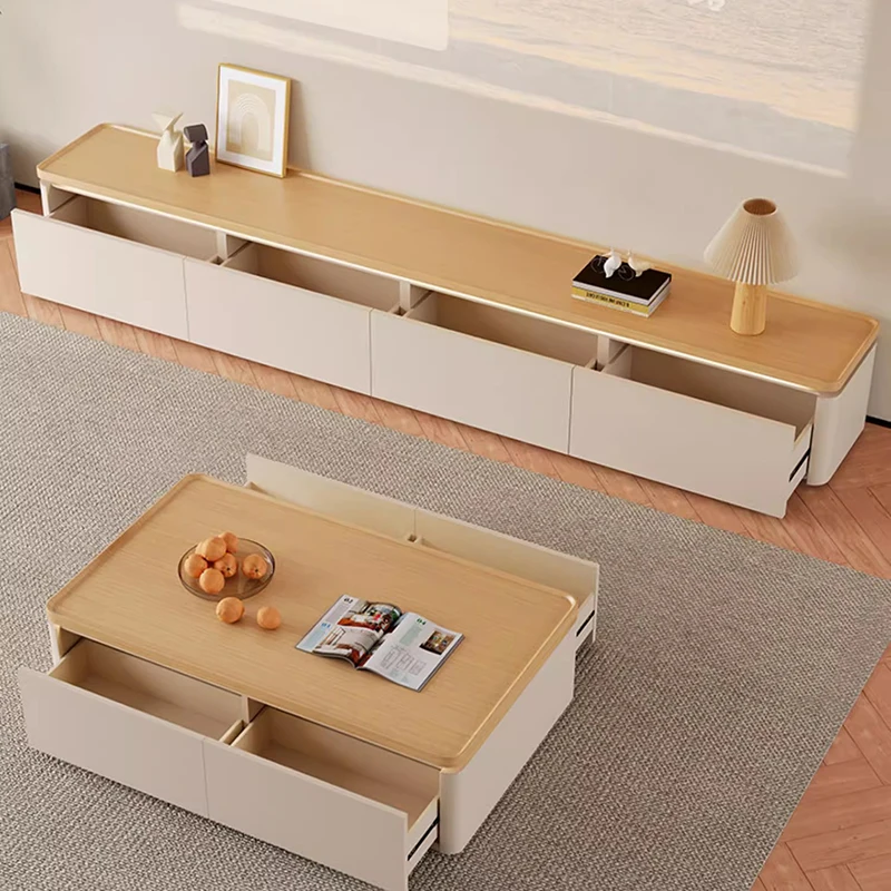 Mueble para TV de Estilo Francés Glamuroso y Único, Mueble para Televisor Nórdico con Cajones, Mueble para Sala de Estar