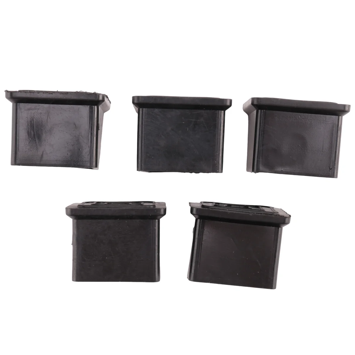 Chair legs Rubber Cover 20pcs Square Chair Table Leg Foot Rubber Covers Protectors 25mm x 25mm