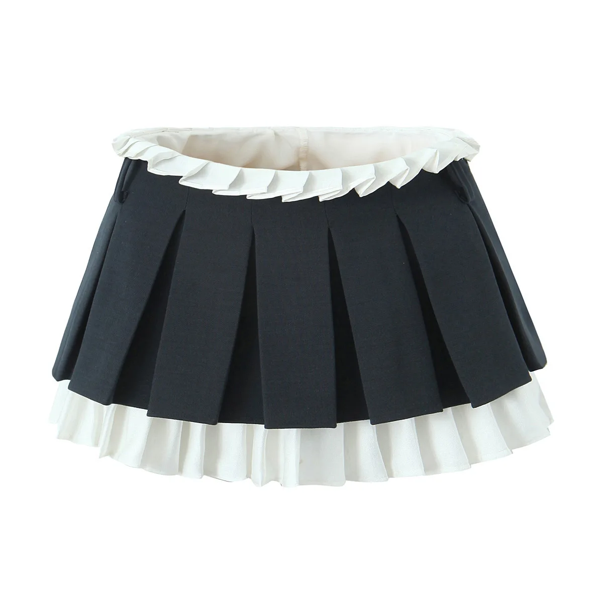 

Women Sweet Low Rise Pleated Mini Skirt Short