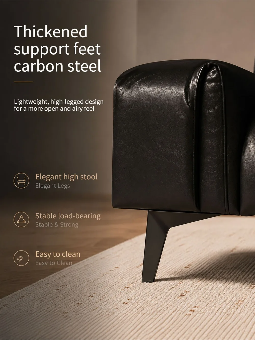 Thickened Sofa Legs, Coffee Table Legs, TV Cabinet Legs, Dining Side Cabinet Feets, Furniture Renovation Accessories