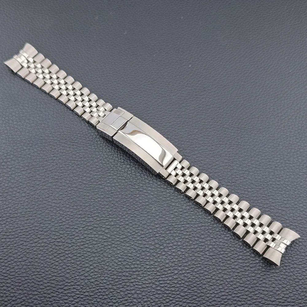 High quality 20mm wide solid five bead stainless steel daily watch strap  men\'s watch accessories tool strap