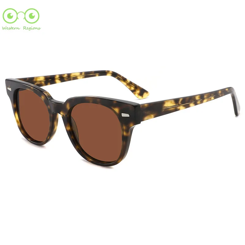 

Hot-selling versatile black high-acetic acid sunglasses for men and women classic literary polarized sunglasses with myopia